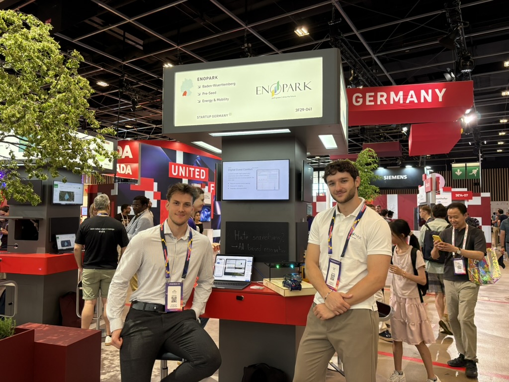 EnoPark at the Startup Germany delegation booth at VivaTech in Paris