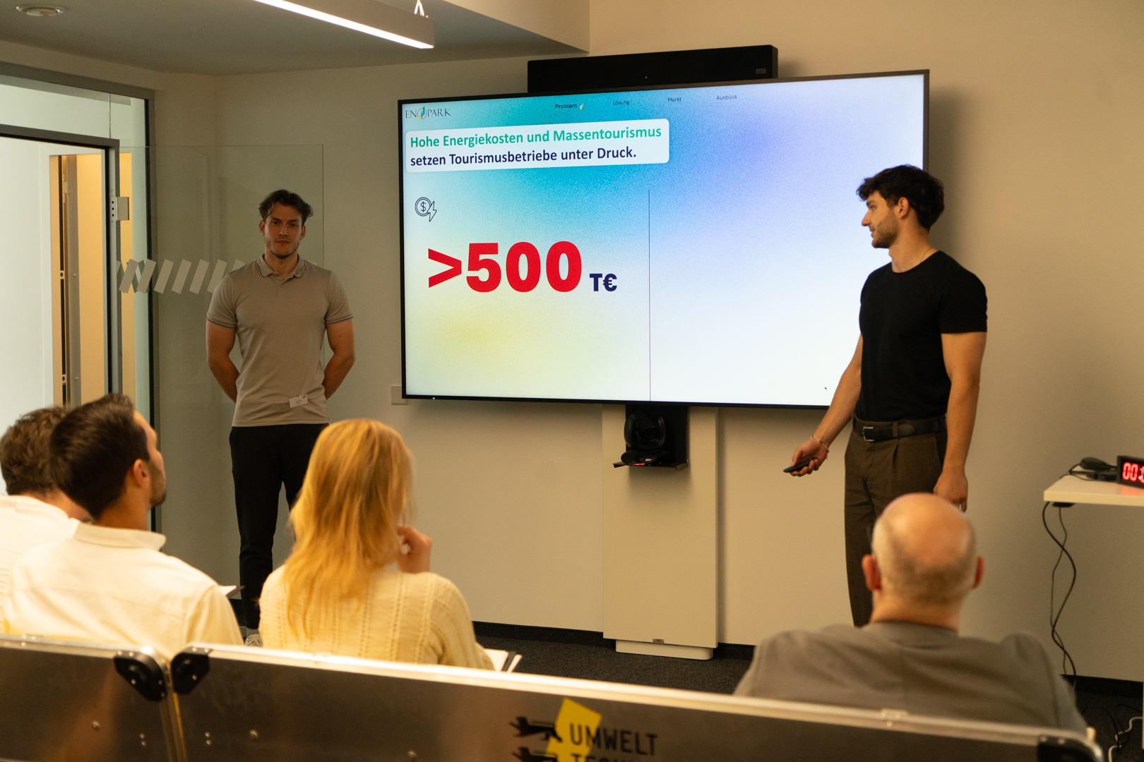 EnoPark pitching at Kickstart Green Innovations